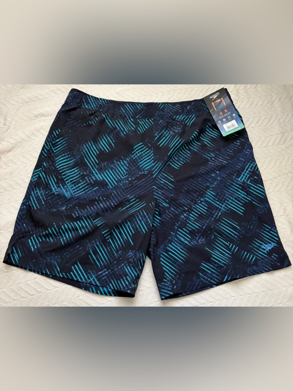 SPEEDO Men’s Tech Volley Swim Short with Pockets Dark Blue